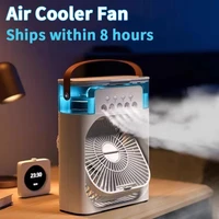 Ventilateur de refroidissement 3 en 1, climatiseur domestique, mini refroidisseur d'air, lumière LED nocturne, humidificateur portable, ventilateur de réglage de l'air, pour la maison et le bureau 1