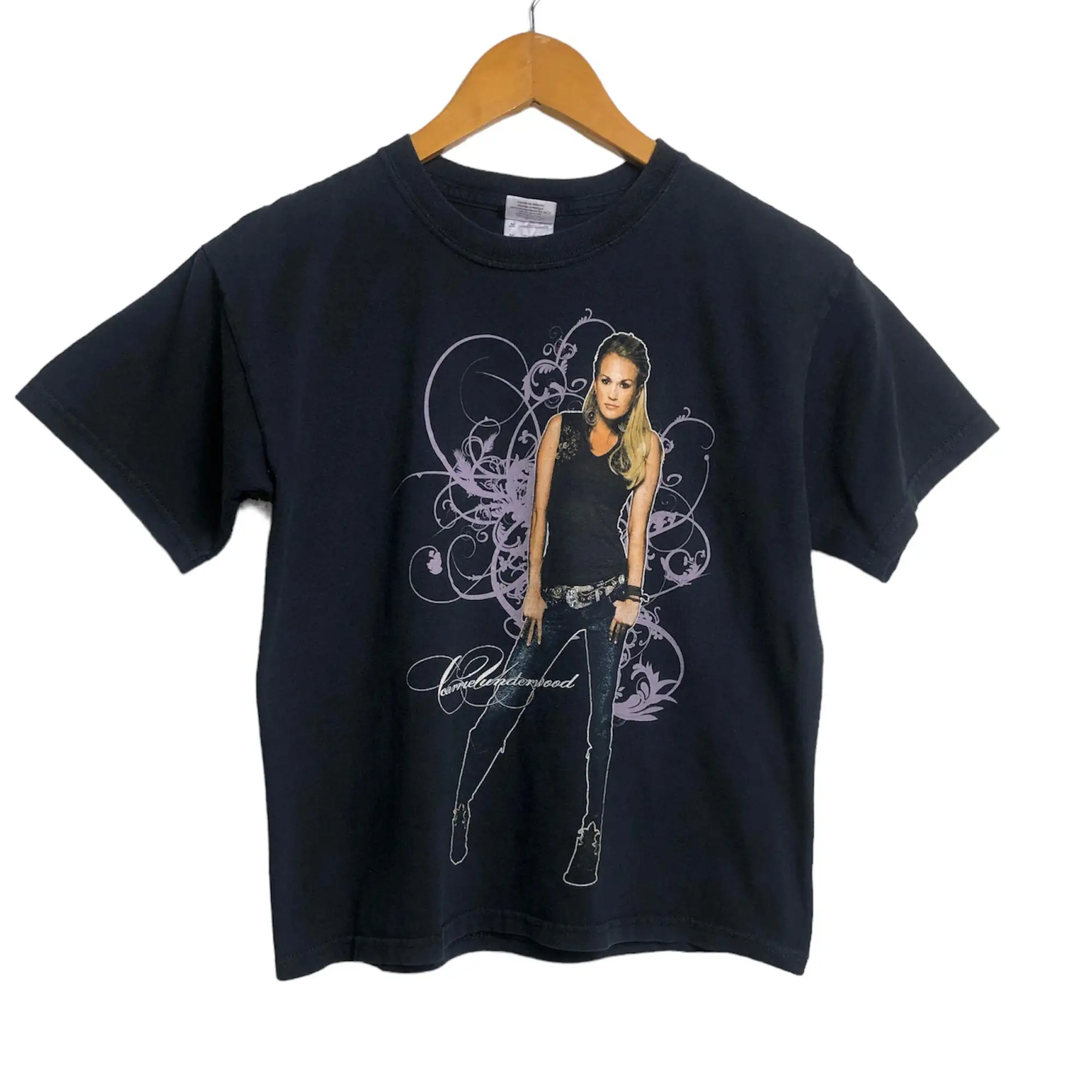 Vintage Carrie Underwood Carnival Ride Tour Promo Album Concert T Shirt Medium Size Maniche Lunghe O Corte