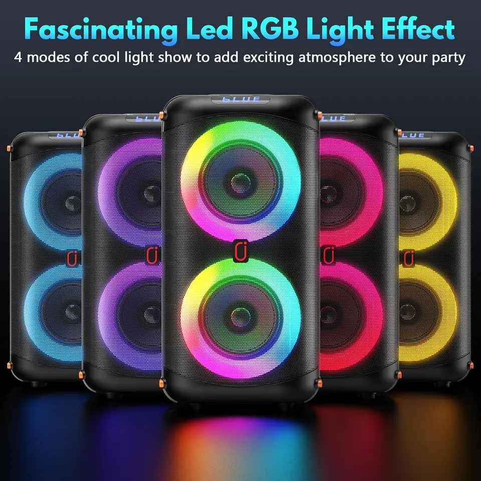 【新品】JYX T27-Tポータブルカラオケスピーカーセット（マイク2本付き） 新品】JYX T27-Tポータブルカラオケスピーカーセット（マイク2本付き