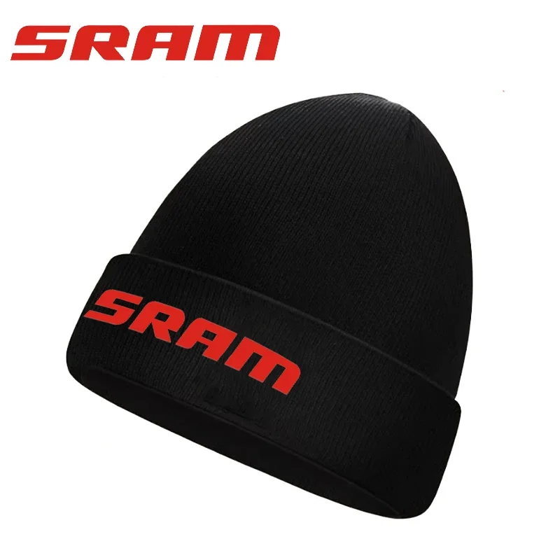 SRAM solid color versatile autumn and winter knitted hat European and American workwear men's and women's brimless hat 3