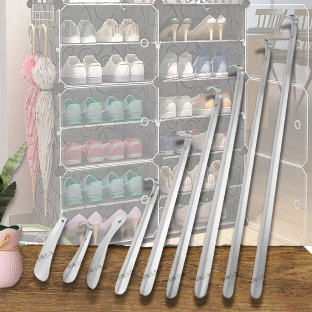 Shoe Horn 30 42 52cm Stainless Steel Shoes Remover Slip Shoe Pull Tool for Men Women