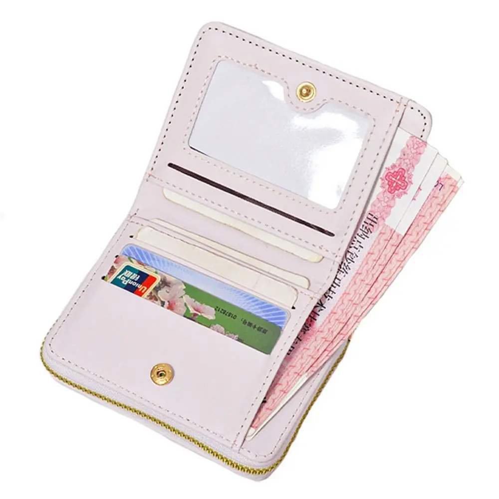 1 Pcs Cute PU Leather Coin Purse Cartoon Waterproof Card Wallets Credit Card Holoder Students Change Money Organizers Gift Bag 5