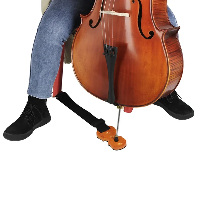 Supporto Antiscivolo Per Violoncello - Con Cinturino Regolabile E Tappo Protettivo - Foto 3