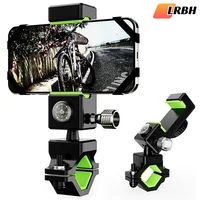 Bike Phone Mount, Bicycle & Motorcycle Handlebar Cell Phone Holder Universal with 360° Rotation Compass