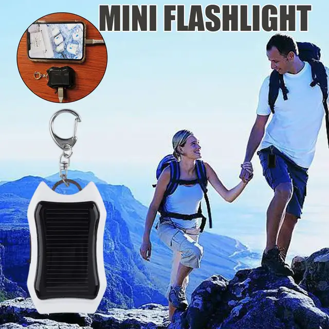 1200mAH Portable Solar Power Bank Keychain