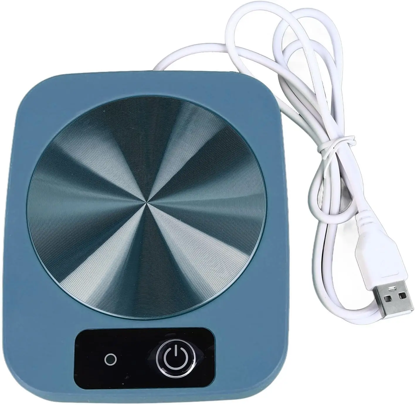 Coffee Warmer Smart Constant Temperature USB Powered Portable Mug Warmer for Office Travel (Green)