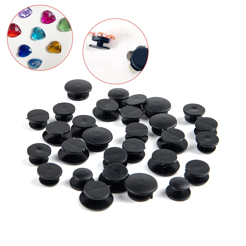 Shoe Charms Shoe Decorations Shoelace Buckles 25pcs Lightweight Buckles Plastic Buttons Black Ornaments For DIY Shoes Charms Kids Shoe Accessories