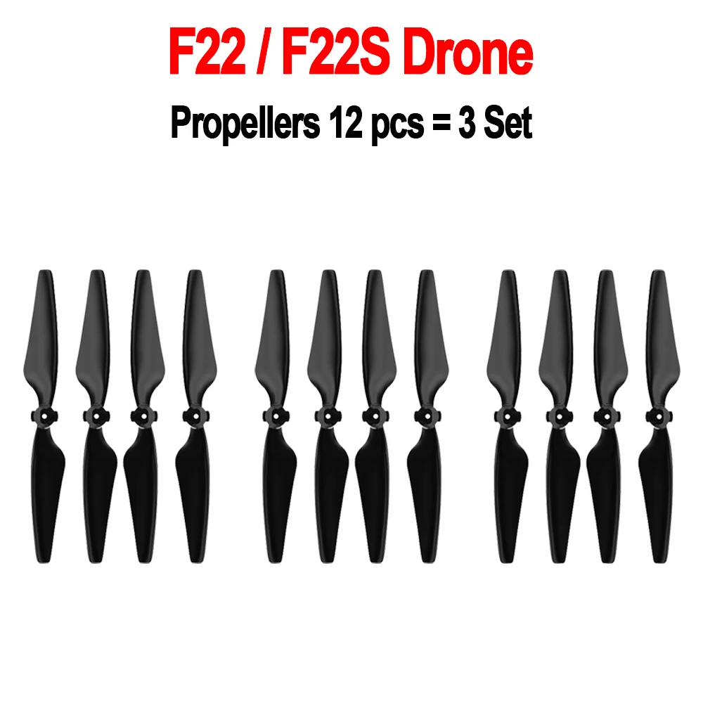 Hélices de rechange pour drone F22 F22S - Lot de 1, 2 ou 3 paires
