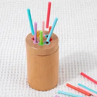 Children's Wooden Magnetic Color Stick Classification Box Teaching Aid Color Cognition Matching Game Educational Toys For Kids 1