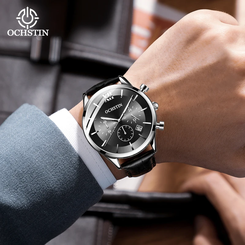 Ochstin original brand Commander series personality simple fashion watches multi-functional quartz movement men's quartz watch