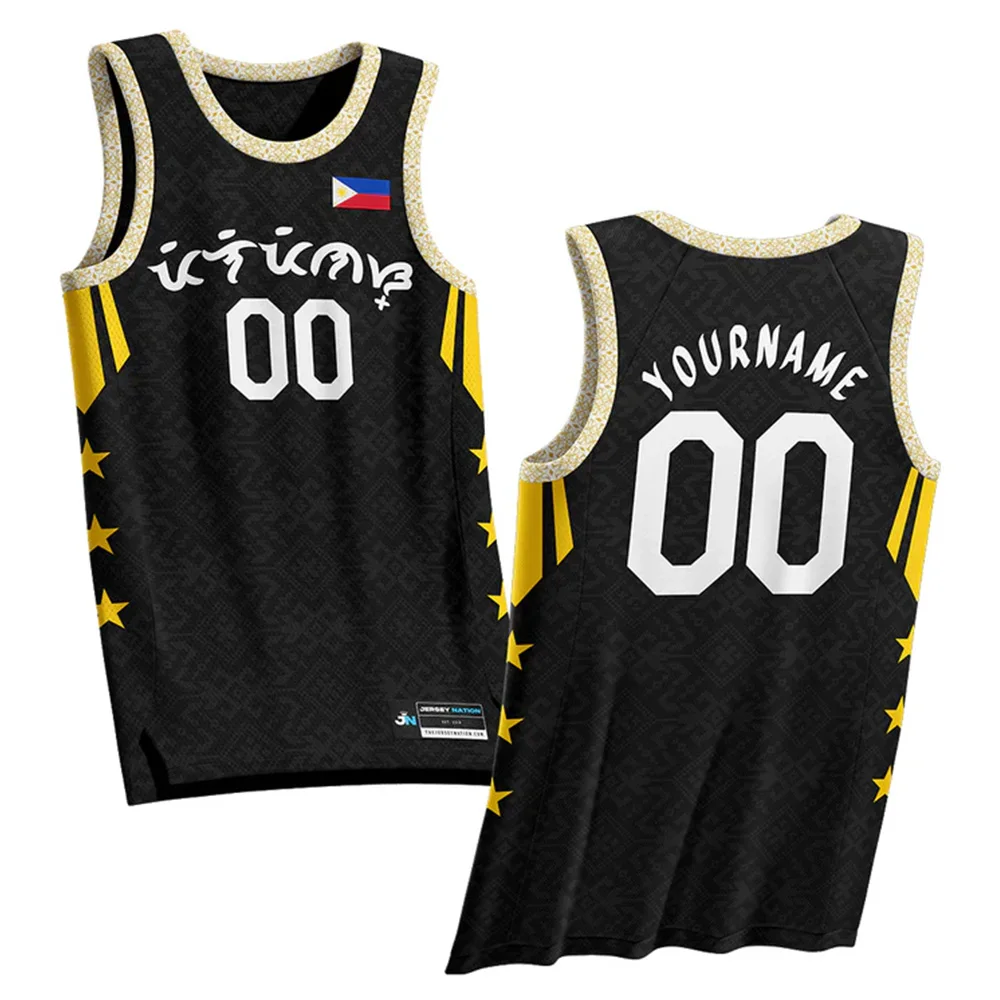 Philippines Custom Basketball Jersey Fashion Casual Sleeveless Hot Selling T-shirt Children's Quick Drying Breathable Sports Top 3