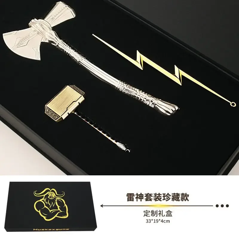 Thor: Love And Thunder Arma Stormbreaker Mjolnir Thunderbolt Anime Modello Di Arma Portachiavi Katana Swords Samurai Toys For Boy
