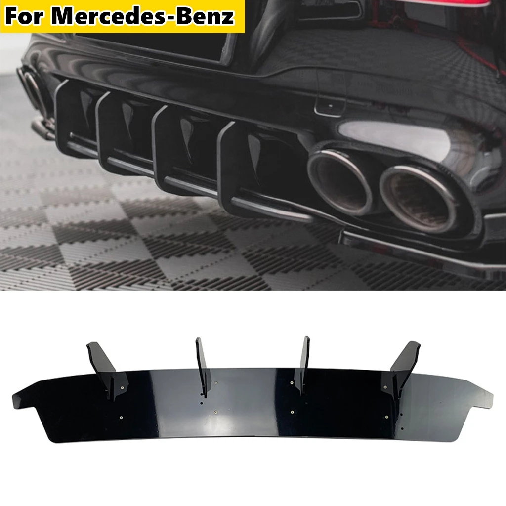 

1Pcs Car Rear Bumper Lip Diffuser Spoiler Splitter For Mercedes-Benz CLA-Class C118 CLA35 CLA45 AMG Rear Bumper Lower Guard