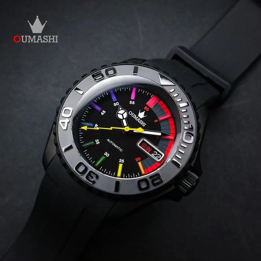 

40mm OUMASHI men watch New Men Luxury Automatic Mechanical NH35A Stainless Steel Waterproof Watch