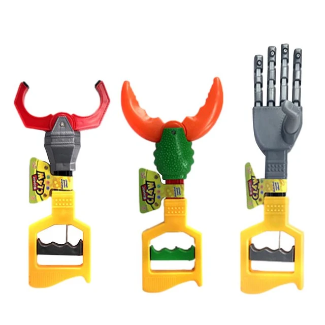 Plastic Robot Claw Hand Grabber Grabbing Stick Kid Boy Toy Hand Wrist  Strengthen DIY Robot Grab