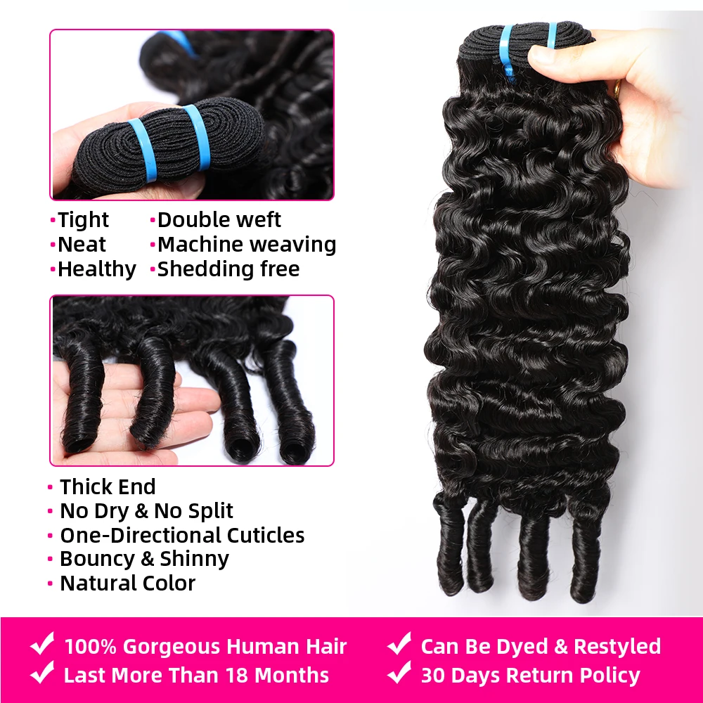 Burmese Curly Bundles Unprocessed Human Hair Extensions Burmese Pixie Curls Human Hair Bundles 1/3/4 PCS Deal Remy 12A