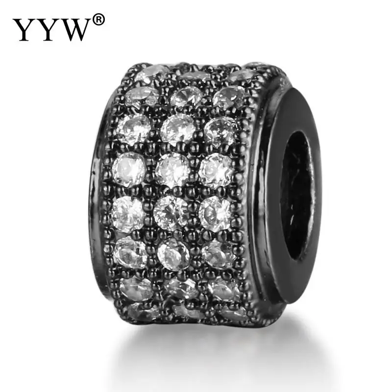 10pcs Rhinestone Brass Beads Plated With Rhinestone Nickel Lead Cadmium Free 9mm Approx 4mm Sold By Lot