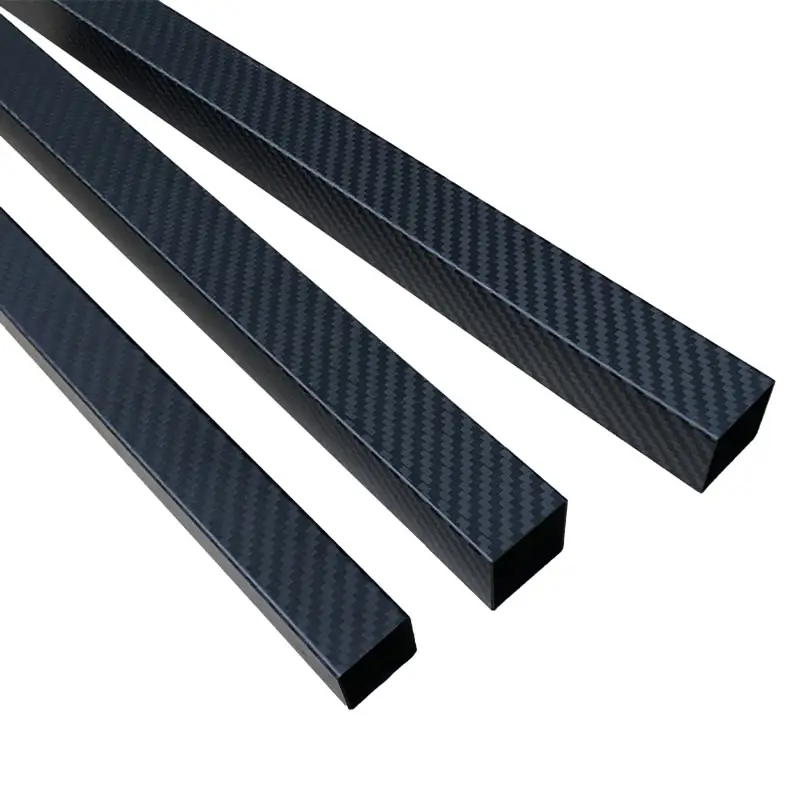 3K Carbon Fiber Square Tube Pipe High Strength Durable Outer Length 14 15 18 20 22 25 28 30 32 35 40 45 48mm for Bicycle Frame image 3