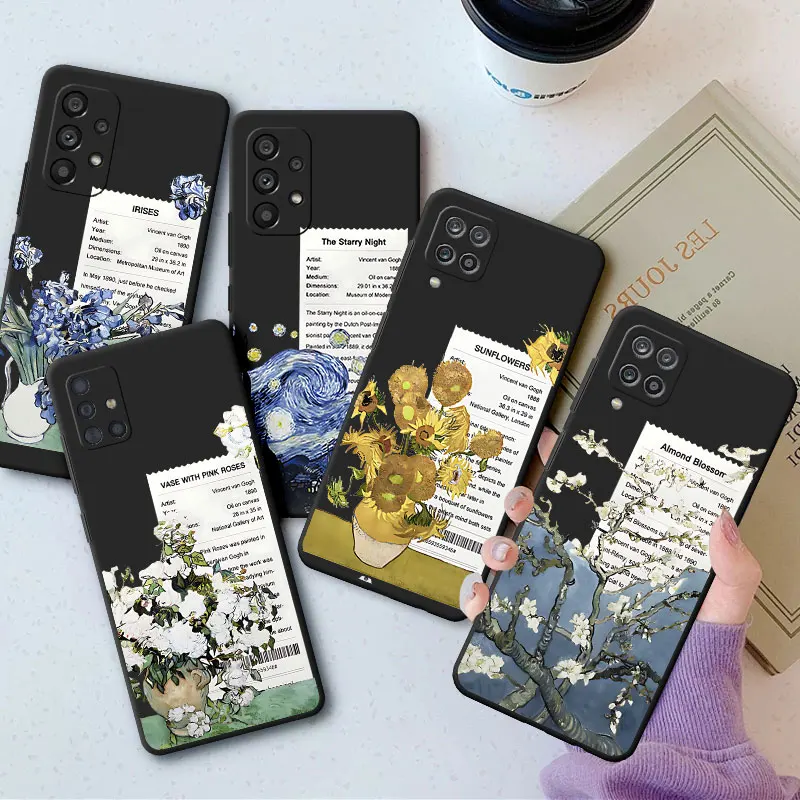 Custodia Per Motorola Moto G51 G31 G32 G60 G71 5G G50 G82 G8 G9 Power Lite G52 G72 Van Gogh Girasoli The Starry Night Art Cover