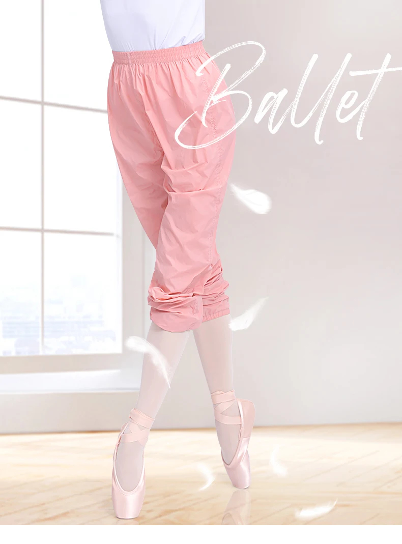 Damen-Ballett-Tanzhose, Yoga, Gymnastik, Workout, lockere Aufwärmhose – Detail 2
