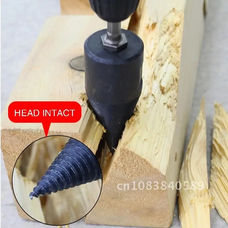 

Drill Bit Splitting Tool Wood Cone Reamer Punch Driver Firewood Machine Cone-drilling Drill Wood Tools Dropshipping