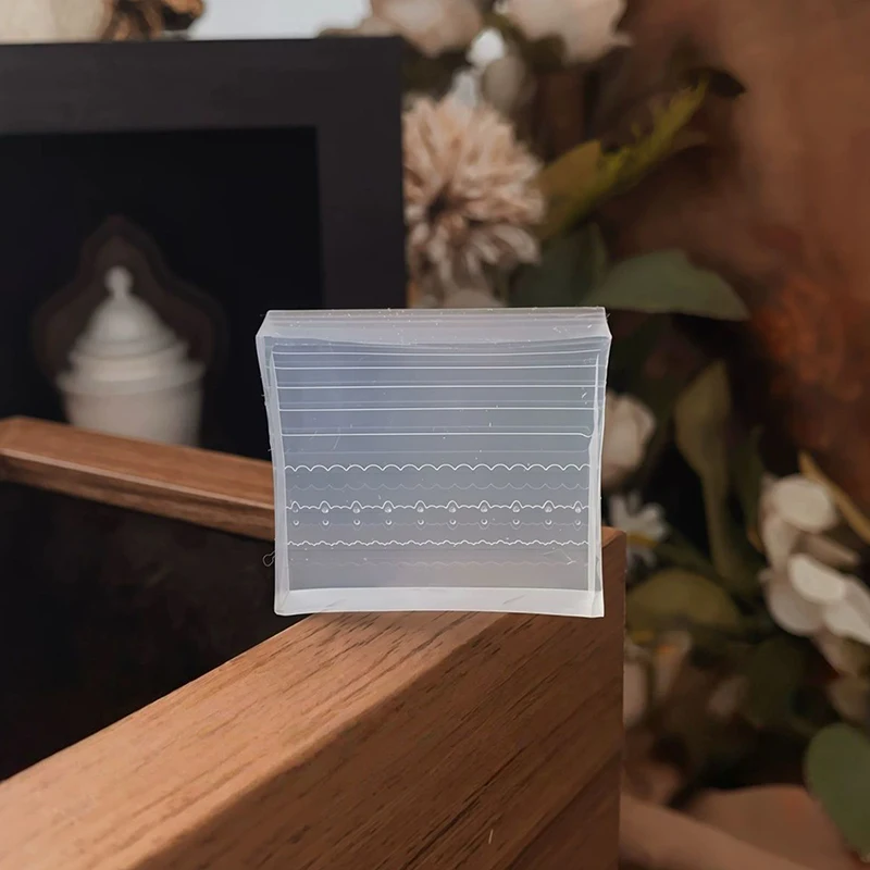 1PC 네일아트 실리콘 몰드 3D 리본 레이스 라인 DIY 아트 실리콘 몰드 레진 조각 몰드 쥬얼리 제작 아트 데코레이션