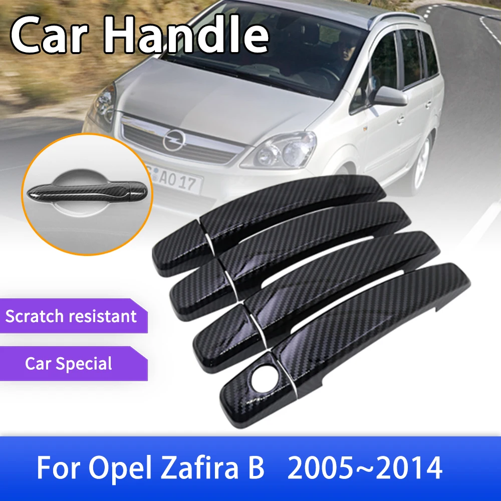 Chrom Auto Türgriff Abdeckung für Opel Zafira B Familie Vauxhall 2005 ~  2014 Trim Set Außen Zubehör 2006 2007 2008 2009 2010 - AliExpress