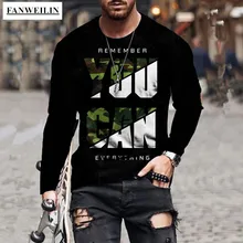 

Mens Oversized Vintage Long Sleeve T Shirts 2021Autumn New Fashion Harajuku Letter Printed O Collared Tee Shirts Playeras Hombre