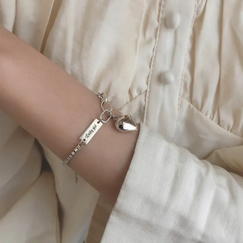 Bracelets de cheville simples en forme de cœur pour femmes