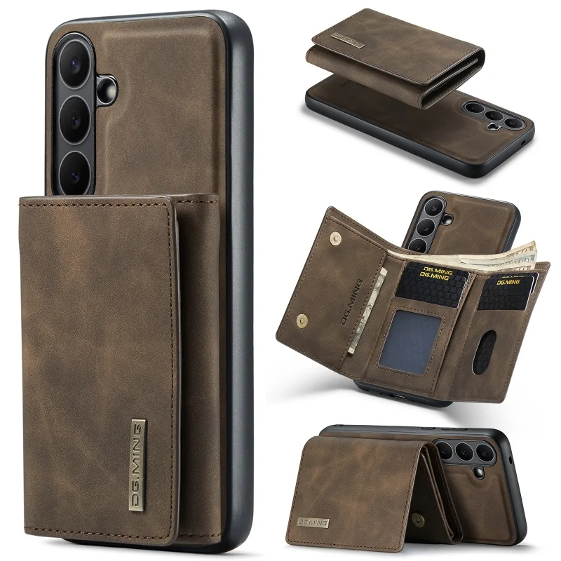 Versatile Leather Wallet Phone Case with Magnetic Closure
