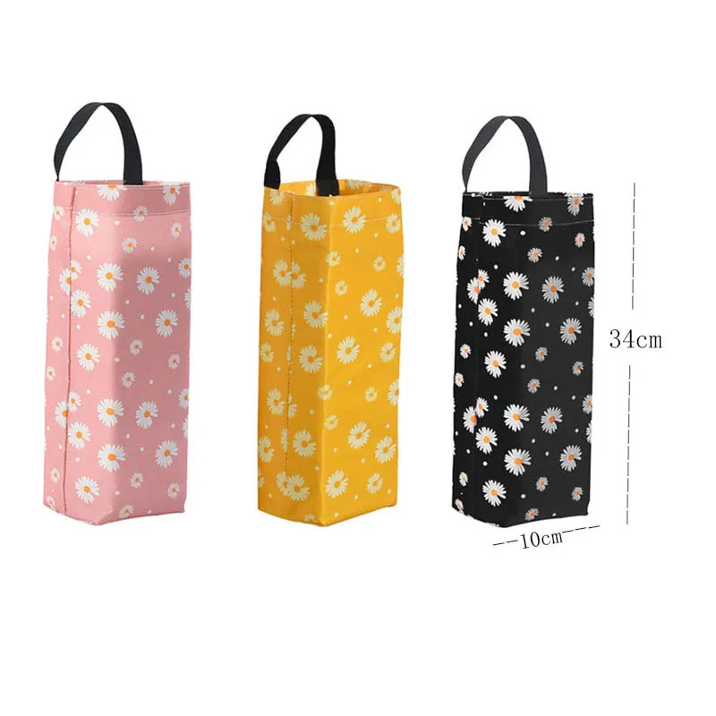 Garbage bag holder trash organizer bins garbage bag storage box grocery bag holder wall mount dispenser