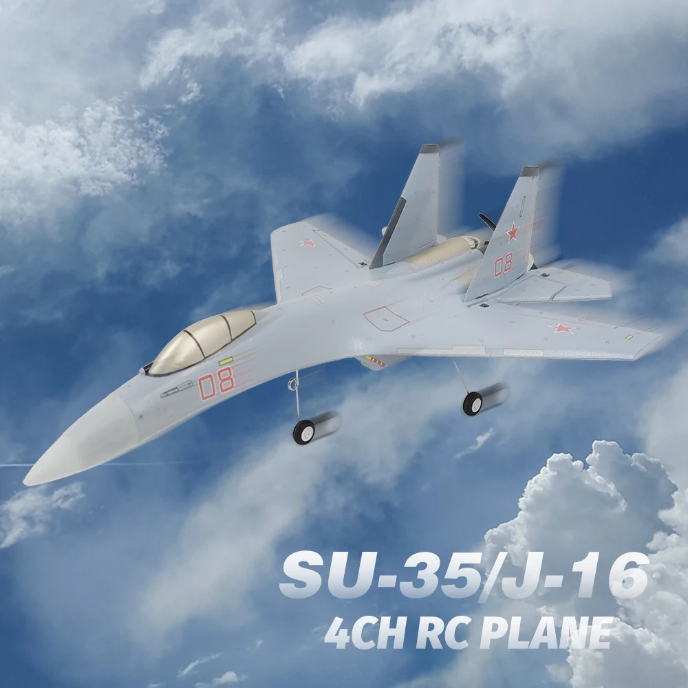 Avion RC Su-35 4CH 2.4GHz EPP Gris - Planeur à aile fixe
