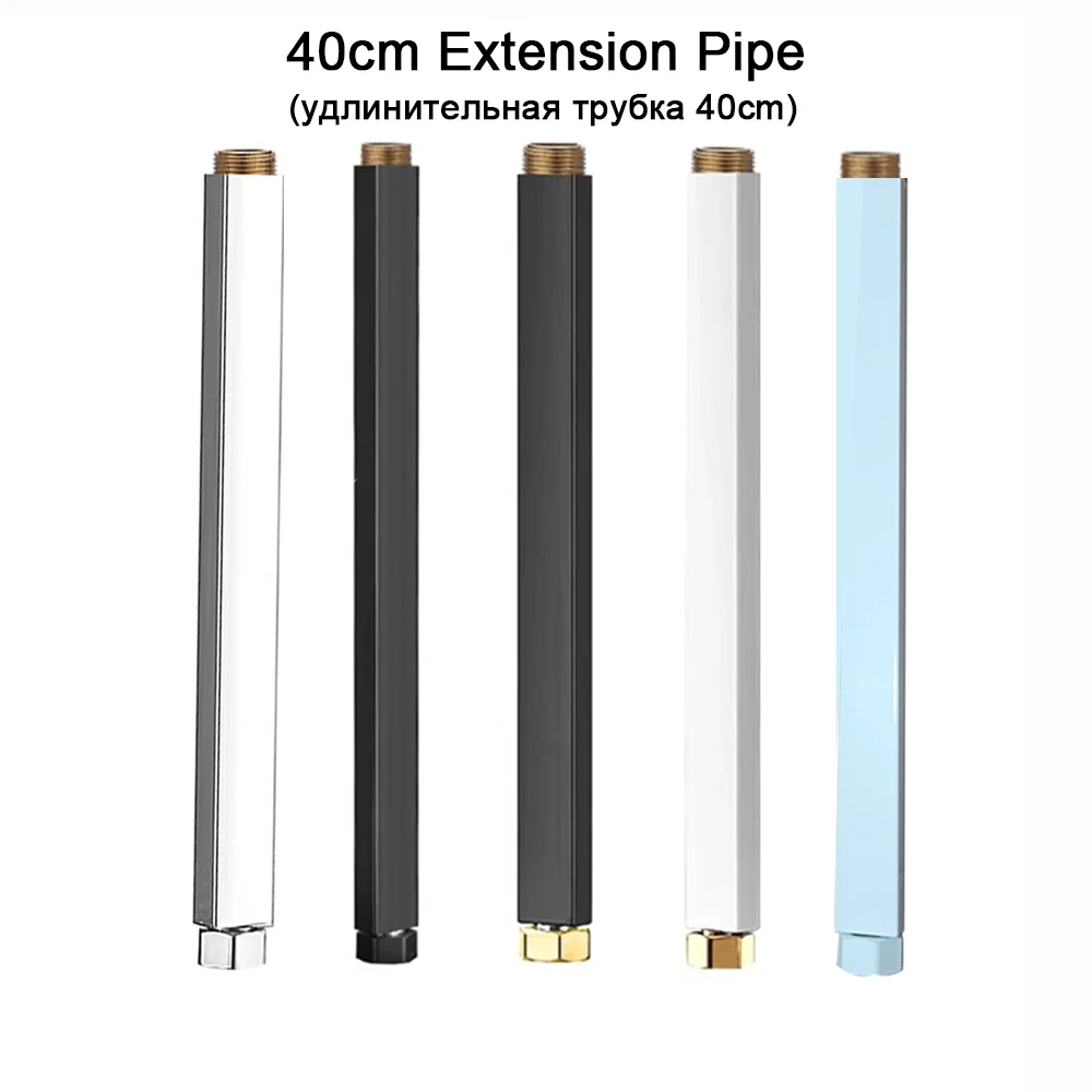 Square Extension Tube Shower Faucet Universal Interface Extend Tubes
