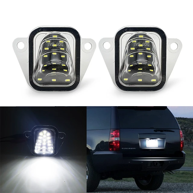 2PCS LED License Number Plate Light For Chevrolet Suburban 1500