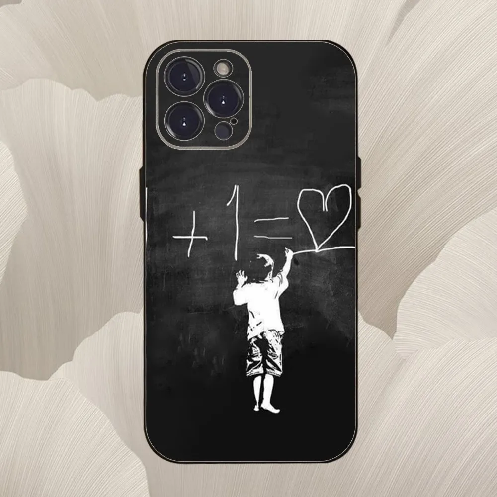 Street Art Graffiti-Themed Soft Black Phone Case Cover