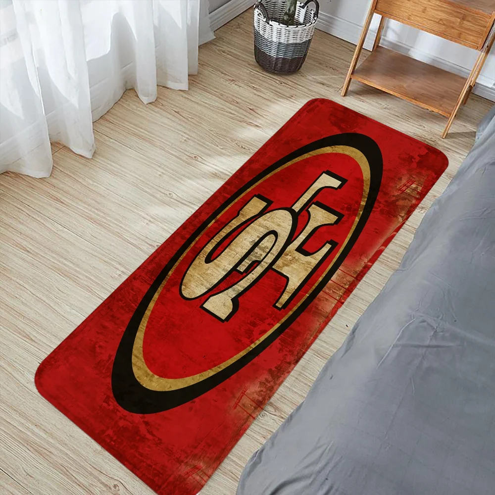 San Francisco 49ers 야외 침실 매트, 홈 가든 미적인 방 러그, 입구 ..