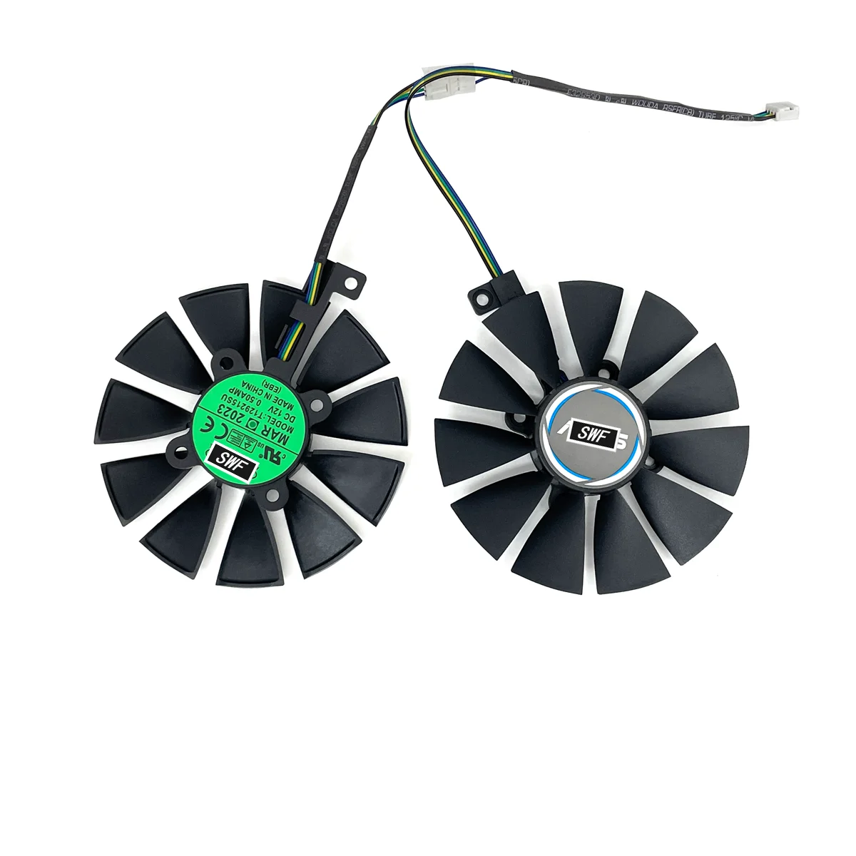 Ventilador de Refrigeração para Asus Placa Gráfica Pld09210s12hh Gtx1060 Gtx1070 Fdc10u12s9-c T129215su T129215su 87 mm Novo - Imagem 5