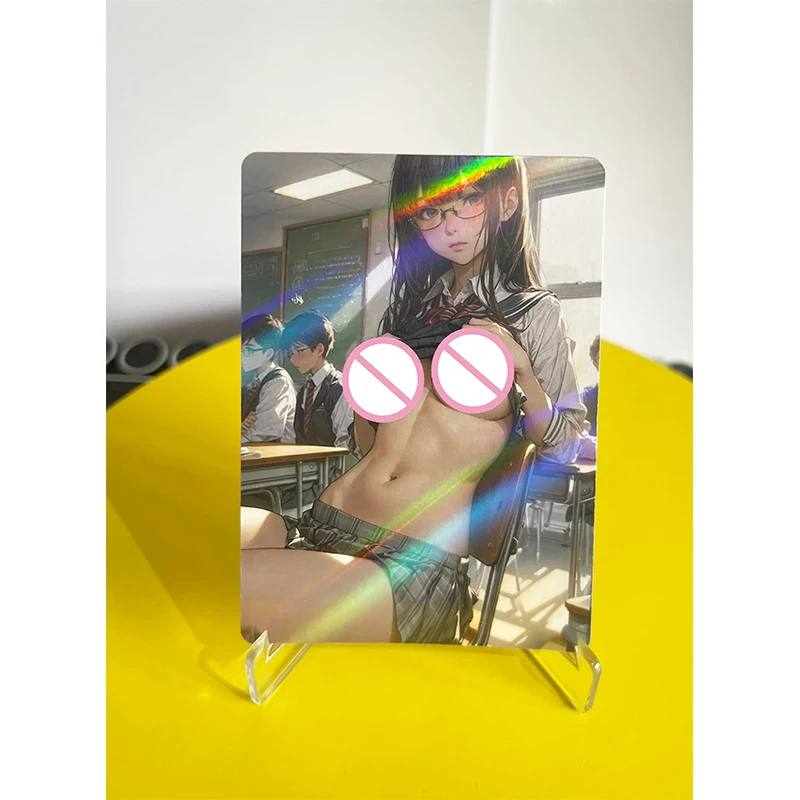 애니메이션 캐릭터 DIY 수집용 카드 토카이 테이오 나히다 호리에 유이 레이저 플래시 카드 소년 게임 장난감 크리스마스 생일 선물