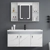 Modern Luxury Bathroom Vanity Large Capacity Washbasin Vanity Cabinet Wall Mount With Sink Integrated Bathroom Storage Furniture 6