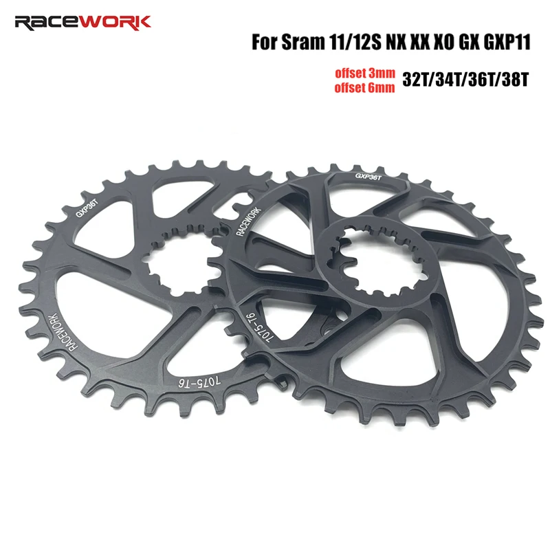 RACEWORK 11 12 Speed MTB Bicycle 3/6mm Offset 30T/32T/34T/36T/38T