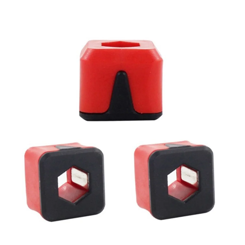 

3Pcs Screwdriver Magnetizer Hexagonal Sleeve Batch Head Wrench Fixed Holder Magnetic Ring 4-6.3mm For Hand Tools Accessories