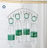 Stainless Steel Sock Rack With Windproof Curved 16-Clip Clothes Rack With 16 Clips Multi Functional Dual-Purpose Clothes Rack 2