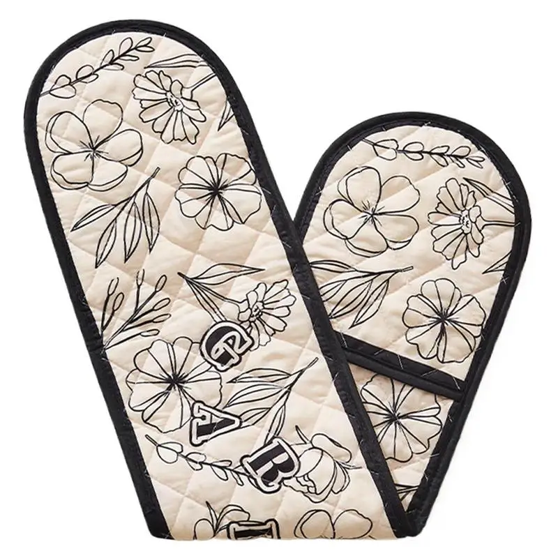 Kitchen Baking Gloves Cooking Gloves Extra Long Design Anti-Scald Long-Lasting Design For Cooking Enthusiasts