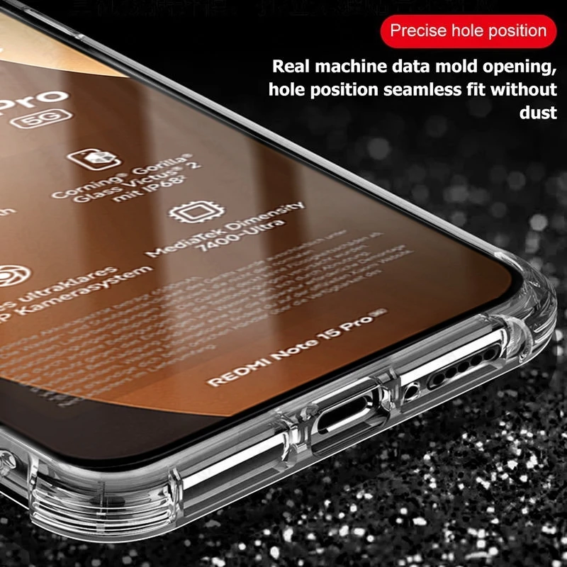 Clear Crystal TPU Soft Cover Ultra-Thin Shockproof Case