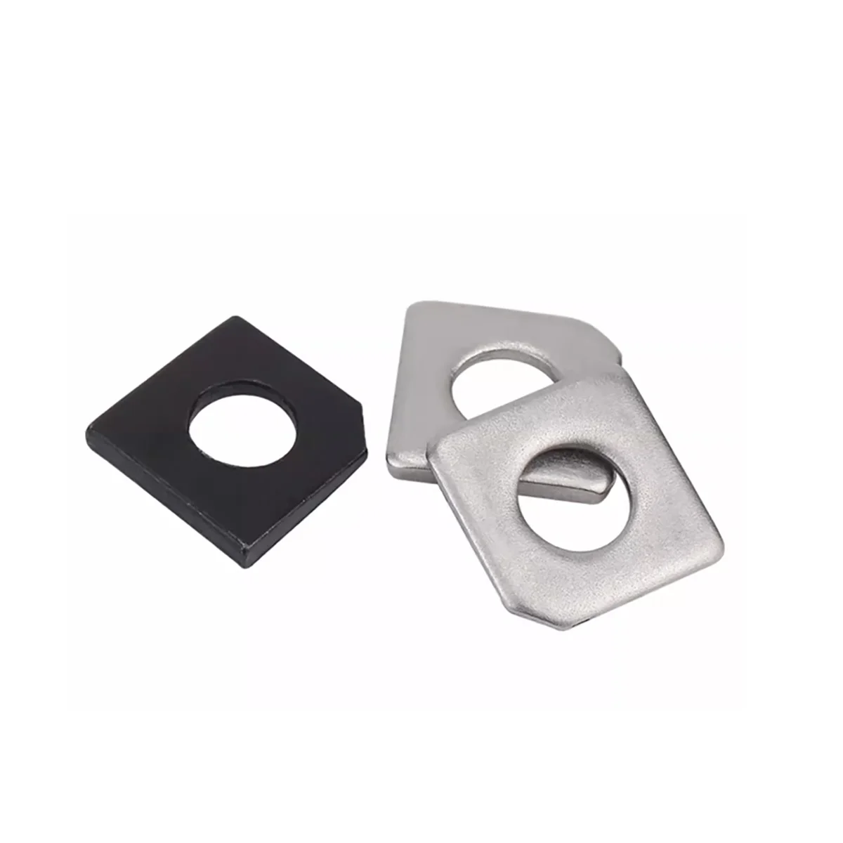 304 Stainless Steel /Carbon Steel Square Slanted Gasket/ i-Shaped Steel Flat Gasket/ Blackened Gasket/Metal Gasket M6-M30