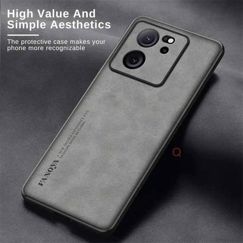 Luxury Vintage Sheepskin Leather Case - Retro Back Cover