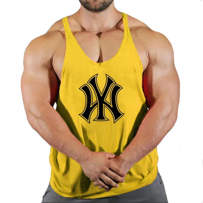 Mens tank tops shirt gym tank top fitness clothing vest sleeveless cotton  man canotte bodybuilding ropa hombre man clothes wear