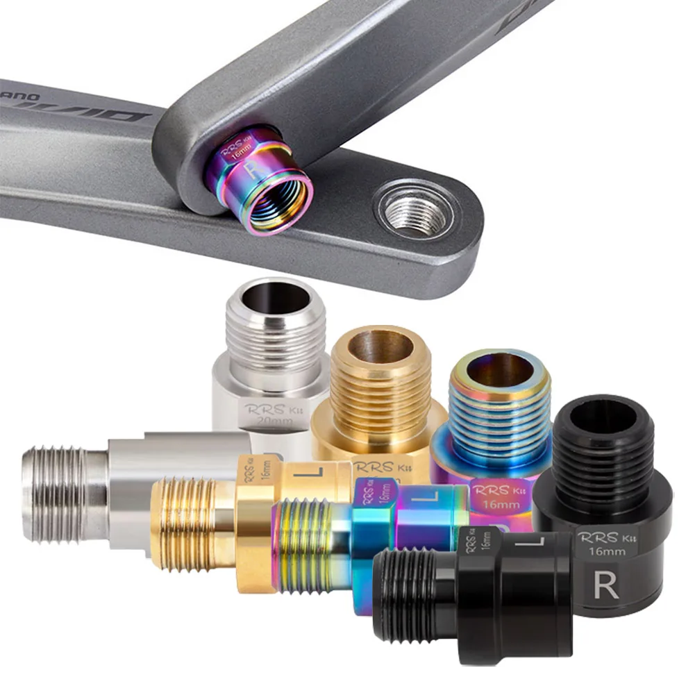 16/20mm Mtb Bike Pedal Axle Extenders Extension Bolt Spacer For 9/16in