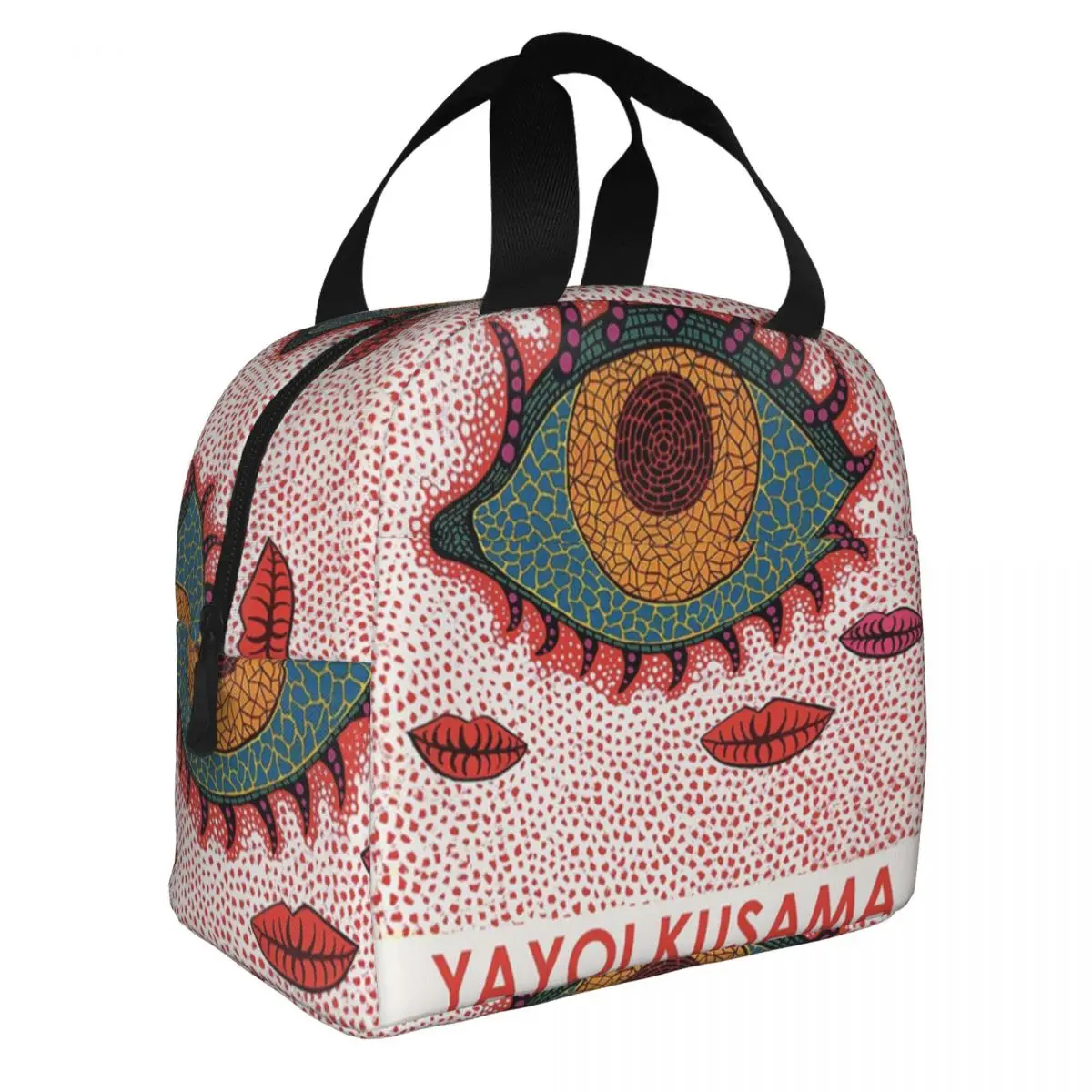 

Yayoi Kusama японские изолированные ланч-пакеты с герметичной художественной росписью, многоразовая Термосумка, тоут, Ланч-бокс, пляжная сумка для пикника