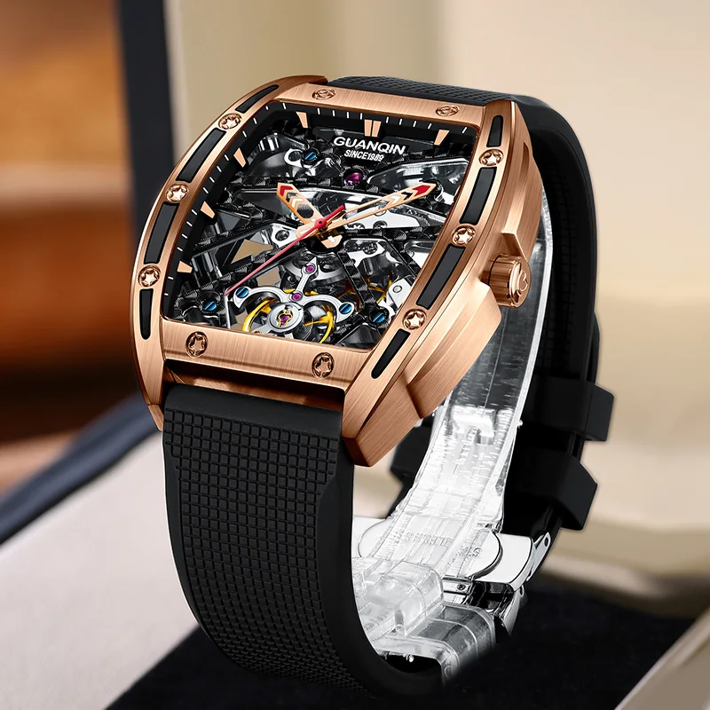 GUANQINMensWatches2021TopBrandLuxuryMenMechanicalWristwatchesAutomaticWatchForMen